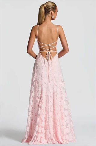Spaghetti Straps Bridesmaid Dresses for Women Long Lace Formal Evening Gowns Floral Corset Prom Dress in Saudi Arabia