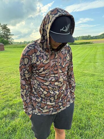 Whitetail Co. Dark Old Camo Lightweight Hoodie in Saudi Arabia