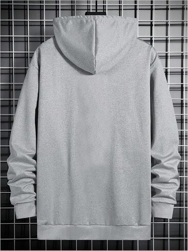 Men's Graphic Hoodies Drawstring Long Sleeve Loose Fit Hooded Sweatshirts in Saudi Arabia