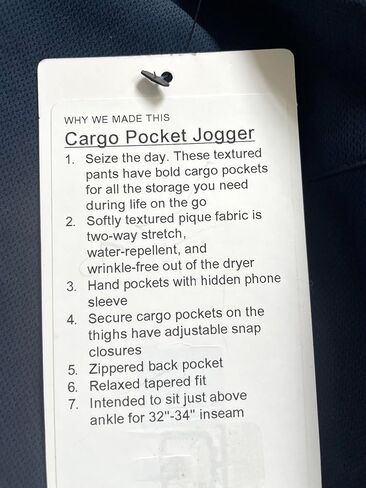 Cargo Pocket Jogger - TRNV (True Navy) (الولايات المتحدة، رقمي، 34، عادي، عادي) in Saudi Arabia