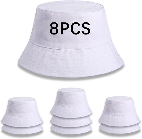 3PCS Unisex Plain Black Buckets Hats Blank for Women Men Bucket Hat Bulk Blank Sun Hat for Beach Fishing Outdoor Camping Sun Cap Adult DIY Logo Hand Draw Print Heat Transfer in Kuwait