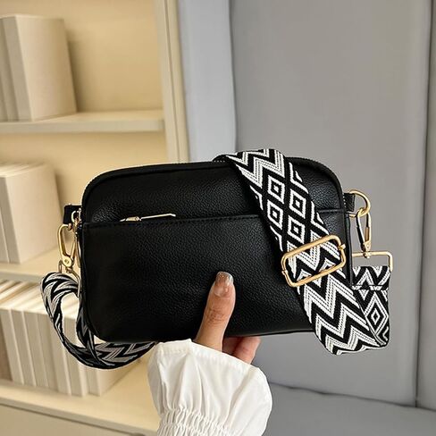 Small Crossbody Bags for Women, Leather Shoulder Handbags，Purses for Women with Adjustable Wide Strap， 7.9 x 4.9 x 1.8 inches in Saudi Arabia