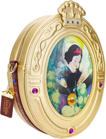 Snow White Purse for Women - Disney Handbag Bundle with Magic Mirror and Evil Queen Crossbody Bag for Teens Plus Water Bottle | Snow White Accessories in Saudi Arabia