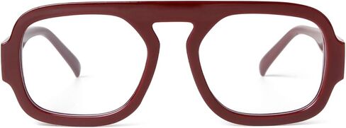 ADE WU Fashion Glasses for Women 70s Vintage Non Prescription Glasses Frames Retro Square Aviator Fake Glasses in Kuwait