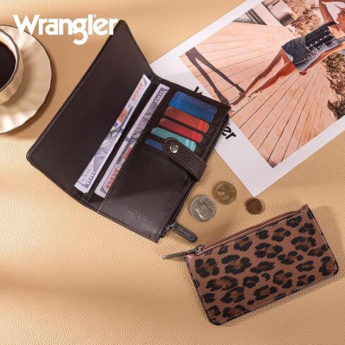 Wrangler Laptop Bag and Leopard Print Wallet Set for Women in Saudi Arabia