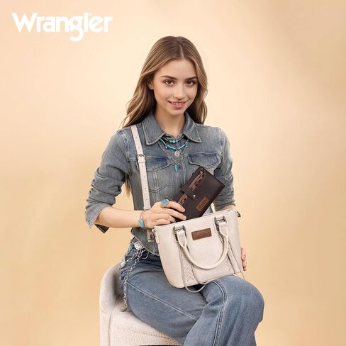 Wrangler Laptop Bag and Leopard Print Wallet Set for Women in Saudi Arabia