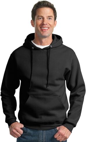 Jerzees 4997M 9.5 oz., 50/50 Super Sweats Pullover Hoodie L Black in Saudi Arabia