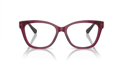 COACH Women's HC6120 Square Prescription Eyewear Frames, Transparent Dusty Rose/Demo Lens, 54 mm in Saudi Arabia