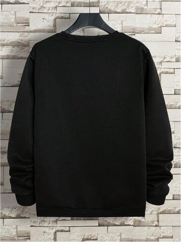Men's Graphic Sweatshirts Long Sleeve Crew Neck Casual Pullover Tops Fall Clothes in Saudi Arabia