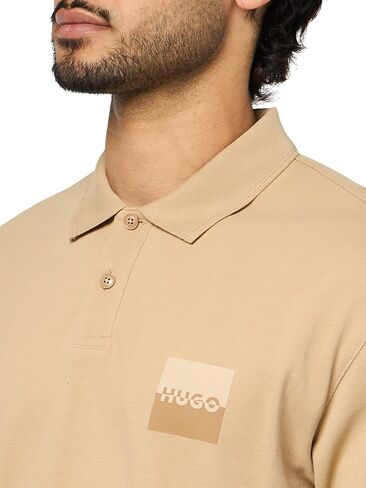 HUGO Men's Split Logo Polo Shirt in Saudi Arabia