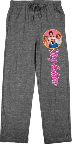 Golden Girls Stay Golden Men's Black Heather Gray Sleep Pajama Pants in Saudi Arabia