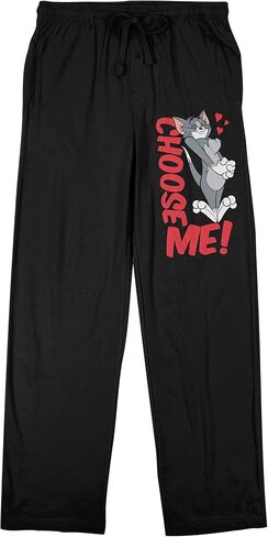 Tom & Jerry Choose Me Men's Black Graphic Sleep Pants in Saudi Arabia