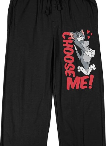 Tom & Jerry Choose Me Men's Black Graphic Sleep Pants in Saudi Arabia