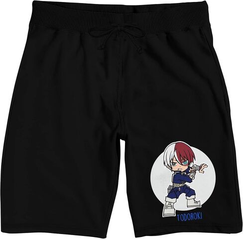شورت بيجامة نوم أسود للرجال من Bioworld My Hero Academia Chibi Todoroki in Saudi Arabia
