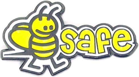 PinMart Safety First المينا دبوس طية صدر السترة - دبابيس رائعة لحقائب الظهر والحقائب والقبعات والحبال والسترات - شارة التوعية بالسلامة للعمل أو المدرسة أو الأحداث أو هواة الجمع in Saudi Arabia