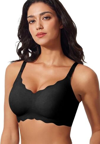 Bras for Women, Jelly Push Up Bralette Wireless No Underwire, Seamless Full Coverage Comfortable Everyday Tshirt Bra in Saudi Arabia