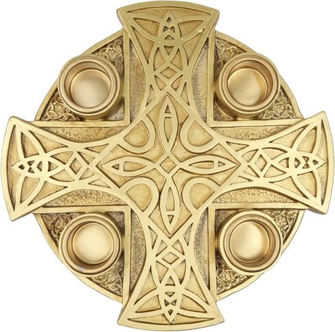 Needzo Advent Wreath, Catholic Christmas Candle Holder, Religious Centerpiece, 6.75x6.75 Inches (Black Maltese) in Saudi Arabia
