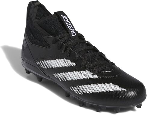 adidas Men's Adizero Impact.2 American Football Sneaker, Black/White/Team Royal Blue, 6.5 in Saudi Arabia