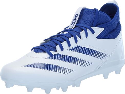 adidas Men's Adizero Impact.2 American Football Sneaker, Black/White/Team Royal Blue, 6.5 in Saudi Arabia