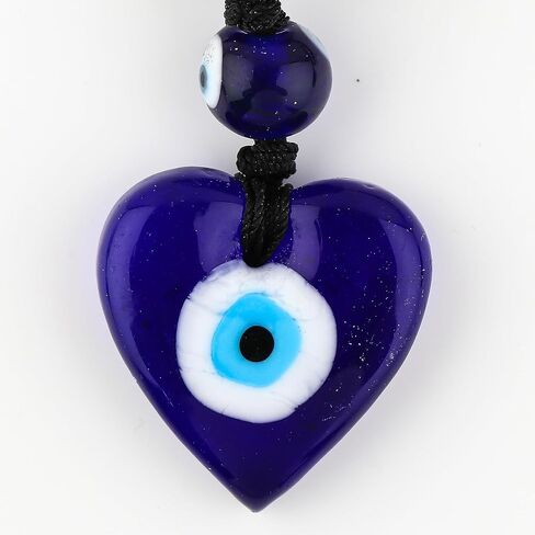 CRYSTALIS Hanging Accessories - Evil Eye Natural Pyrite Gemstone Connector, Raw Pyrite Rough, Evil Eye Beads, Keychain, DIY, Strand, Craft, 10" approx. (Crystals for Protection-Wealth-Good Luck) in Saudi Arabia