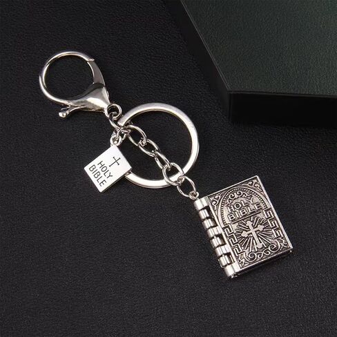 المسيحية الصليب المفاتيح ملهمة سلسلة مفاتيح الكتاب المقدس الآية يسوعKeychains الإيمان الدينية المعمودية هدايا لها له in Saudi Arabia