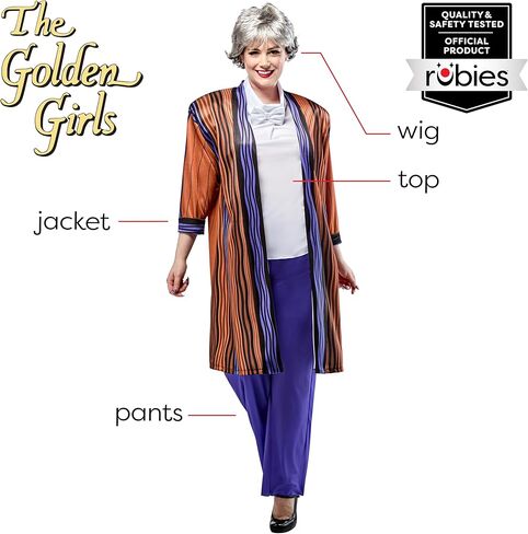 Rubies Womens Golden Girls Dorothy Costume Set With Wig in Kuwait