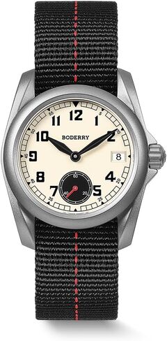 BODERRY Automatic Watch for Men, Full Titanium Gray Field Watch, 72HR Power Reserve, 100M Waterproof, Sapphire Crystal, Luminous Hands-Voyager S72 in Saudi Arabia