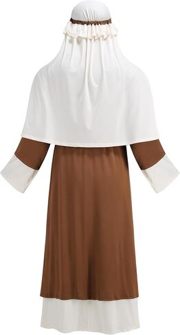 Colorful House Men Joseph Costume 3PC - Elegant Biblical Nativity Dress UP Shepherd Jesus Bible Outfit in Halloween in Saudi Arabia