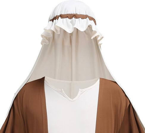 Colorful House Men Joseph Costume 3PC - Elegant Biblical Nativity Dress UP Shepherd Jesus Bible Outfit in Halloween in Saudi Arabia
