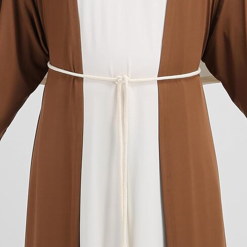 Colorful House Men Joseph Costume 3PC - Elegant Biblical Nativity Dress UP Shepherd Jesus Bible Outfit in Halloween in Saudi Arabia