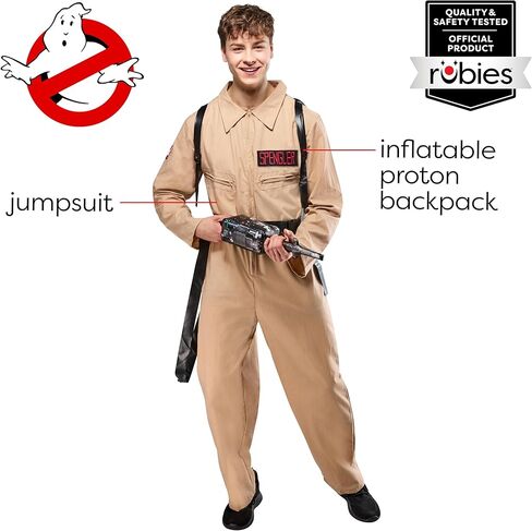 Rubies Ghostbusters: Ghostbusters Costume with Inflatable Proton Pack for Adults in Saudi Arabia