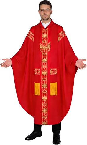 Church Catholic Priest Unisex Priest Costume with Stole Chasuble for Catholic Priests Clergy Robes for Men in Saudi Arabia