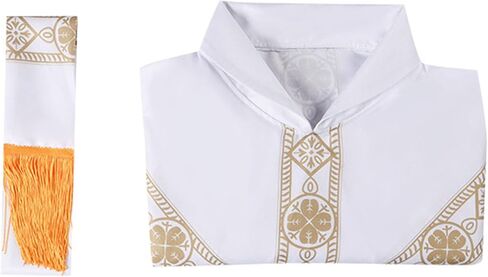 Church Catholic Priest Unisex Priest Costume with Stole Chasuble for Catholic Priests Clergy Robes for Men in Saudi Arabia