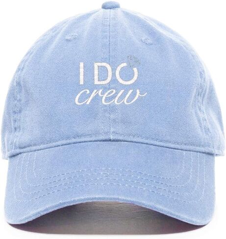 Tech Design I Do Crew Baseball Cap Embroidered Cotton Adjustable Dad Hat in Saudi Arabia