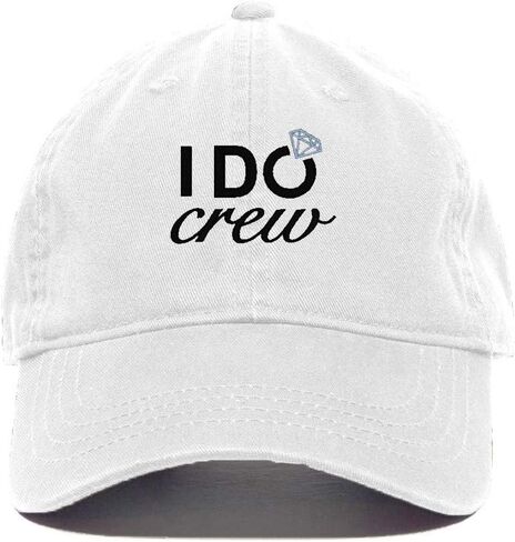 Tech Design I Do Crew Baseball Cap Embroidered Cotton Adjustable Dad Hat in Saudi Arabia