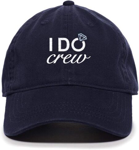Tech Design I Do Crew Baseball Cap Embroidered Cotton Adjustable Dad Hat in Saudi Arabia