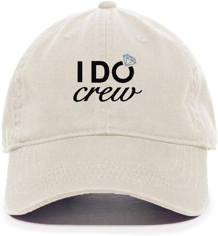 Tech Design I Do Crew Baseball Cap Embroidered Cotton Adjustable Dad Hat in Saudi Arabia