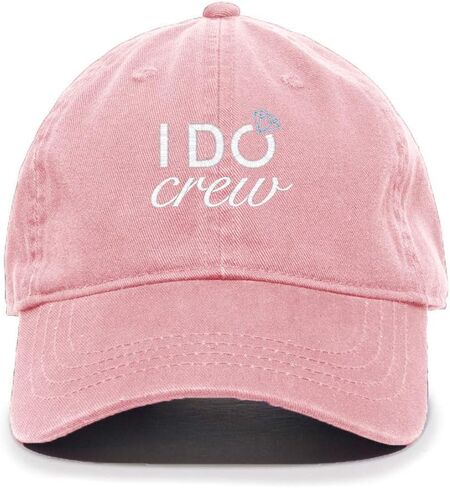 Tech Design I Do Crew Baseball Cap Embroidered Cotton Adjustable Dad Hat in Saudi Arabia