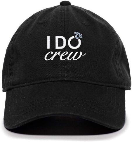 Tech Design I Do Crew Baseball Cap Embroidered Cotton Adjustable Dad Hat in Saudi Arabia