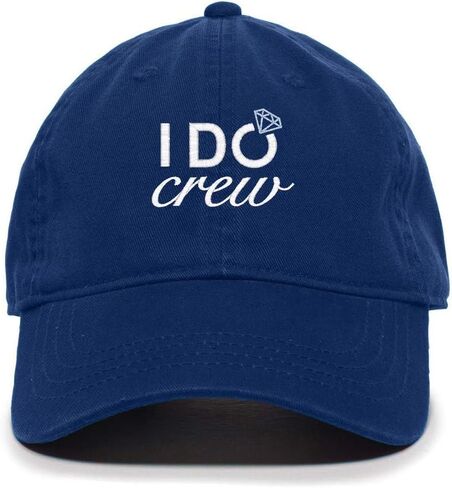 Tech Design I Do Crew Baseball Cap Embroidered Cotton Adjustable Dad Hat in Saudi Arabia