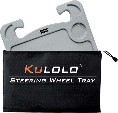 Steering Wheel Tray Desk with Cup Holder & Pen Slot,ABS Car Table for Eating/Working/Laptop,Universal Fit Car/SUV/Pickup/Rvs,Portable Bag Included(Black) in Saudi Arabia