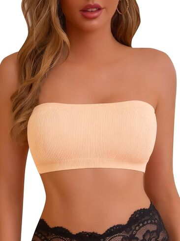 حمالة صدر نسائية من Hibluco بدون حمالات بدون خياطة وقابلة للتمدد وغير مبطنة in Kuwait