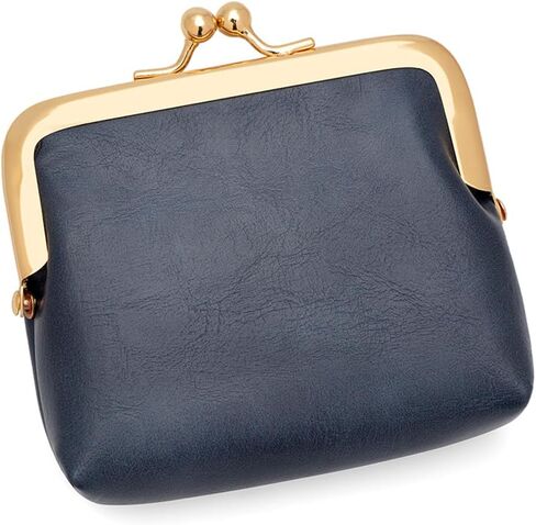 Women’s Small Coin Purse, Vintage PU Leather Change Purse, Coin Bag with Kiss Lock, Mini Coin Purse for Women- Green in Saudi Arabia