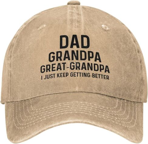 Great Grandpa Gifts-Great Grandpa Hat Blue Ball Cap,Navy Blue Hats for Men,Grandpa in Saudi Arabia