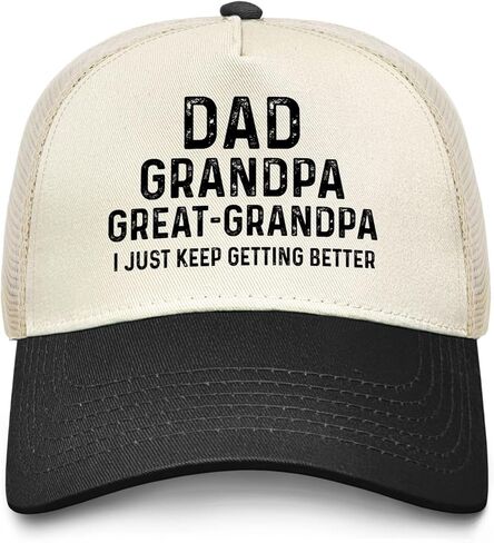 Great Grandpa Gifts-Great Grandpa Hat Blue Ball Cap,Navy Blue Hats for Men,Grandpa in Saudi Arabia