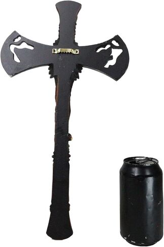 Ebros Gift Southwestern Tribal Native American Indian Hand Axe with Chief Headdress Skull Eagle Wolf Bear and Turquoise Gem Wall Cross Plaque in Saudi Arabia