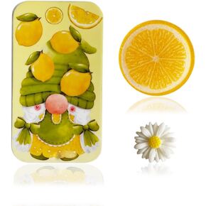 ZDDPDJ Lovely Gnome Magnetic Needle Case Sewing Storage Container and Fruit Needle Minder for Embroidery Cross Stitch Needlework Craft Accessories (Lemon) in Kuwait