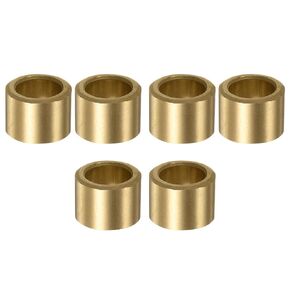 uxcell 2pcs Sleeve (Plain) Bearings 16mm Bore x 22mm OD x 25mm Length, Self-Lubricating Sintered Bronze Bushings