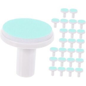 MERRYHAPY 24 Pcs Nail Polisher Replacement Head Nail File Replacement Pads Baby Nail Grinding Heads Electric Grinding Heads Infant Electric Nail File Pads Sandpaper Plastic Child Refill