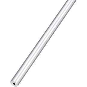METALLIXITY 6063 Aluminum Tube (6mm OD x 2mm ID x 300mm L), Aluminum Round Tubing - for Home Furnishing, Machinery, DIY Handicraft